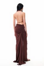 Vestido Selena Jersey Marrom | Selena Brown Dress