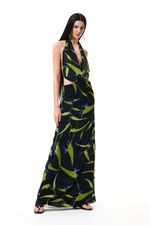 Vestido Slip Longo Tropical Citrus | Tropical Citrus Long Slip Dress