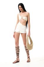 Maiô Argola Off White | Off-White Ring Swimsuit