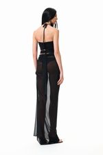 Top Cruzado Tule Preto | Black Crossed Tulle Top
