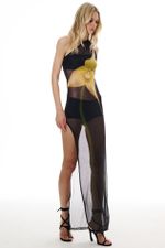 Vestido Tule Orquídea Amarela | Yellow Orchid Dress