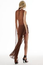 Mini Short Zyon Marrom | Zyon Brown Mini Shorts