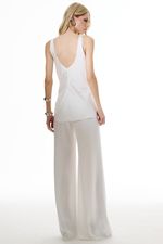 BLUSA CETIM SOL X THAISE JURIATTI OFF WHITE | Sol x Thaise Juriatti Satin Off-White Blouse