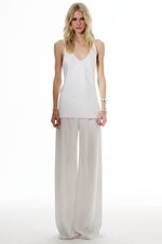 BLUSA CETIM SOL X THAISE JURIATTI OFF WHITE | Sol x Thaise Juriatti Satin Off-White Blouse