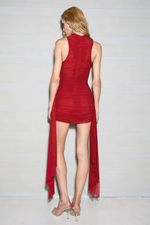 Vestido Nina Tule Vermelho | Nina Red Dress