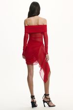 Vestido Liah Tule Vermelho | Liah Red Dress