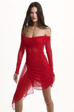 Vestido Liah Tule Vermelho | Liah Red Dress