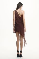 Vestido Nara Renda Marrom | Nara Brown Dress
