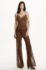 Blusa Dara Renda Marrom | Dara Brown Top
