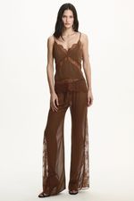 Blusa Dara Renda Marrom | Dara Brown Top
