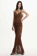 Blusa Dara Renda Marrom | Dara Brown Top