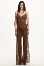 Blusa Dara Renda Marrom | Dara Brown Top