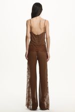 Blusa Dara Renda Marrom | Dara Brown Top