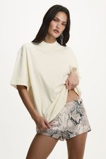 T-shirt Over Creme | Ivory Oversized T-shirt