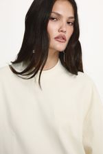 T-shirt Over Creme | Ivory Oversized T-shirt