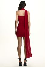 Vestido Ísis Tule Vermelho | Isis Red Tulle Dress