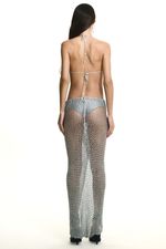 Vestido Crochê Prata | Silver Crochet Dress