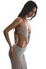 Vestido Crochê Prata | Silver Crochet Dress