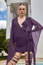 Vestido Vênus Uva | Venus Grape Mini Dress