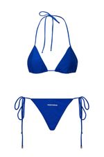 Top Cortininha Azul Royal | Curtain Royal Blue  Bikini Top