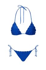 Calcinha Ilhós Azul Royal | Royal Blue Eyelet Bikini Bottom