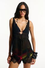 Blusa Chiffon Preta | Black Chiffon Top