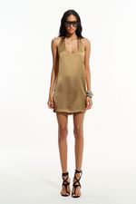 Vestido Halter Cetim Sahara |  Sahara Satin Halter Dress