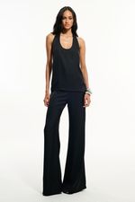 Regata Halter Cetim Preta | BLACK SATIN HALTER TOP