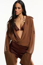 Camisa Lina Marrom | Brown Lina Shirt