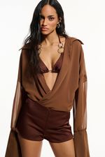 Camisa Lina Marrom | Brown Lina Shirt