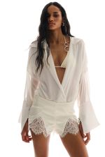 Camisa Lina Off White | Off White Lina Shirt