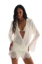 Camisa Lina Off White | Off White Lina Shirt