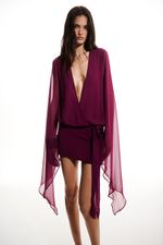 Vestido Vênus Uva | Venus Grape Mini Dress