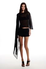 Mini Short Zyon Preto | Zyon Black Mini Shorts