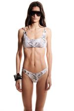 Top Maxi Ilhós Python | PYTHON MAXI EYELET BIKINI TOP