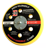 DISCO SUPORTE VELCRO LIXADEIRA PNEUMATICA 6 POL COM FUROS