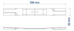 LÂMINA FACA REPOSIÇÃO 550 MM PARA CORTADOR DE GRAMA CC55M