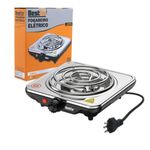FOGAREIRO ELETRICO ACO INOX - 127V - 01 BOCA C/INMETRO BESTFER