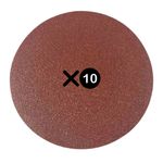DISCO DE LIXA BASE VELCRO 125MM - 10PCS - GRÃO 100
