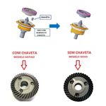 ENGRENAGEM + PINHAO + ANEL MOLA + EIXO ESMERILHADEIRA 9557 MAKITA