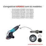 ENGRENAGEM + PINHAO + ANEL MOLA + EIXO ESMERILHADEIRA 9557 MAKITA