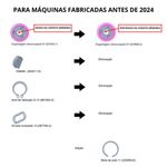 ENGRENAGEM + PINHAO + ANEL MOLA + EIXO ESMERILHADEIRA 9557 MAKITA