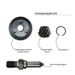 ENGRENAGEM + PINHAO + ANEL MOLA + EIXO ESMERILHADEIRA 9557 MAKITA