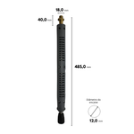 TUBEIRA LANÇA INOX BAIONETA - 420MM HD 585 NEW (MODELO NOVO)