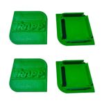 KIT COM 4 CALOTAS DA RODA PLASTICA QUADRADA MC 35/40L TRAPP