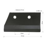NAVALHA METALICA DE CORTE PARA TRITURADORES TRE25/30/40 TR40