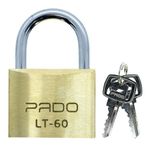 CADEADO DE LATÃO 60MM PADO 2 CHAVES