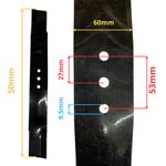 FACA LÂMINA GARTHEN CLASSICA 0740 BALBINOT 50CM 3 FUROS DE 9,5MM