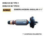 INDUZIDO 220V COM ROLAMENTOS DEWALT DWE4120 T1 DWE4120 T10 (COD. ANT. N095275)