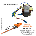ESTATOR BOBINA 220V DEWALT APARADOR BEHT201  T1